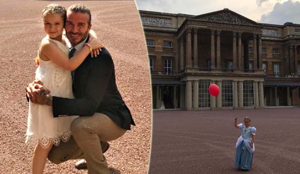 Compleanno della figlia a Buckingham Palace: è bufera sui Beckham