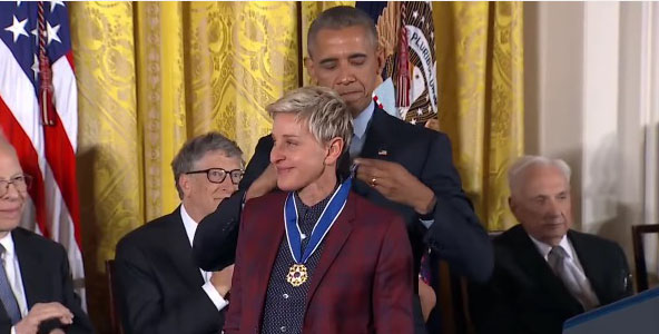 Ellen DeGeneres, barack obama