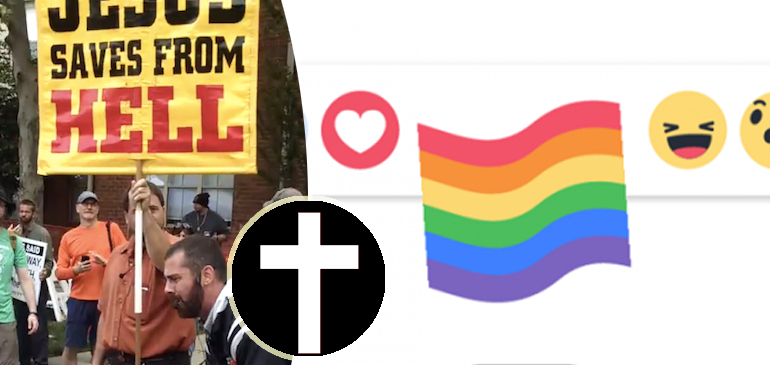 Gruppo cristiano contro la emoji arcobaleno di facebook: "vogliamo anche la croce"
