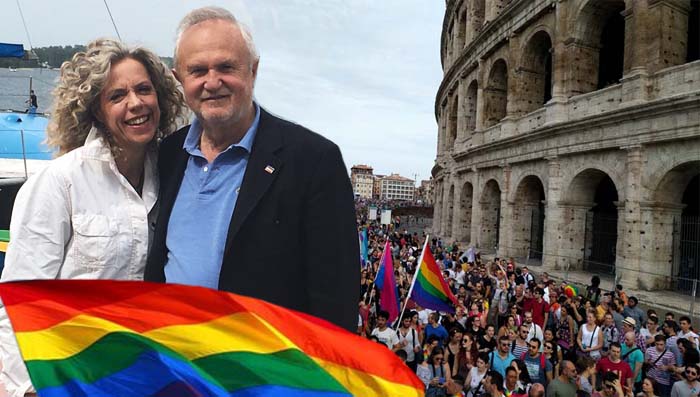 monica cirinnà, marito, gay pride roma