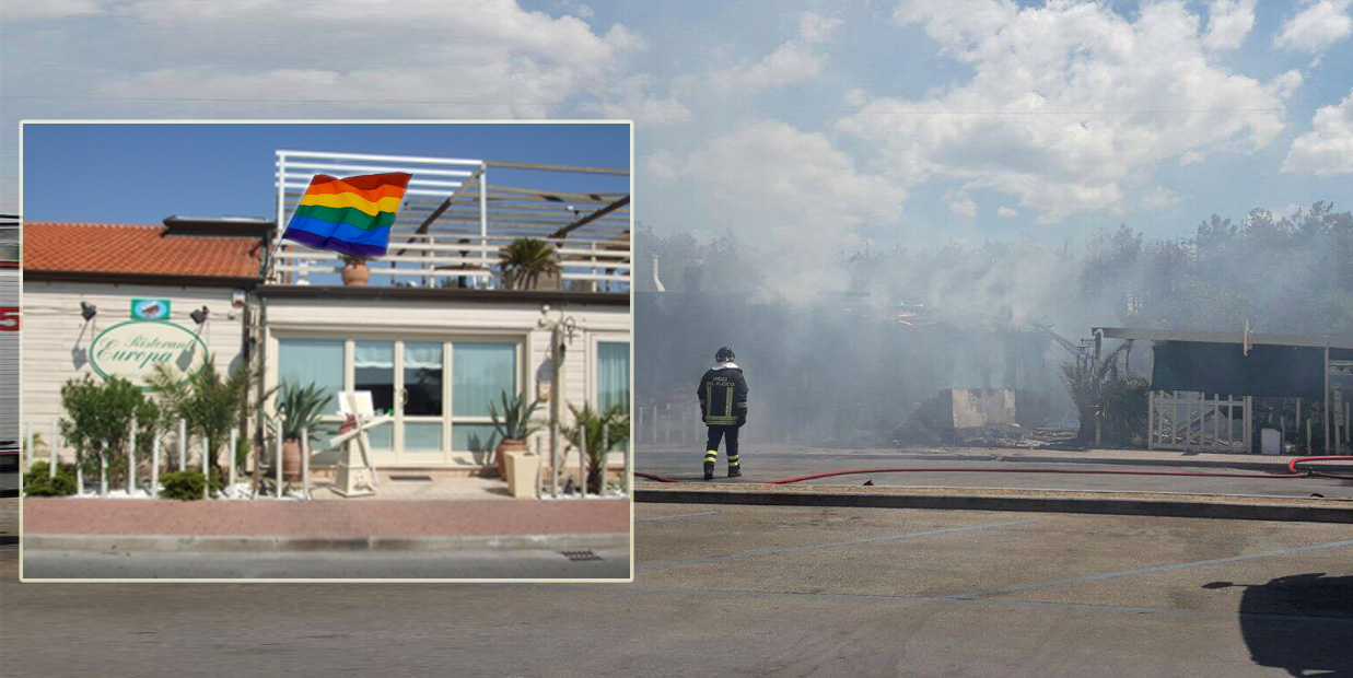 Bruciato il ristorante Gay-friendly a Torre del Lago: in pericolo il Mamamia e il Boca Chica
