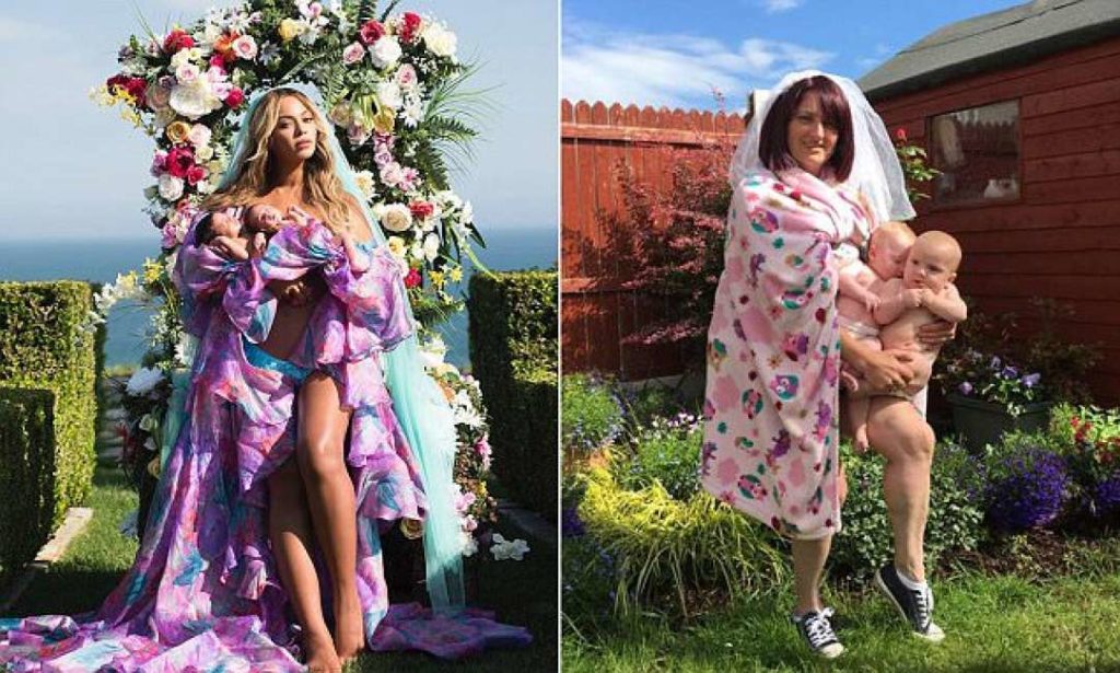 Beyoncé con i gemelli: la parodia che sta facendo il giro del web