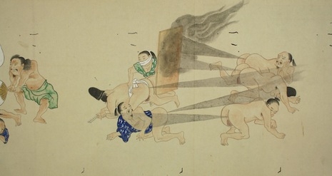 Le battaglie di scoregge nell’antico Giappone