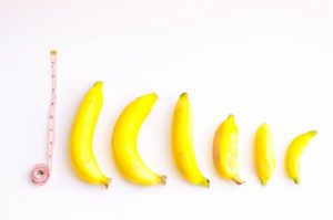pene, misura, banana