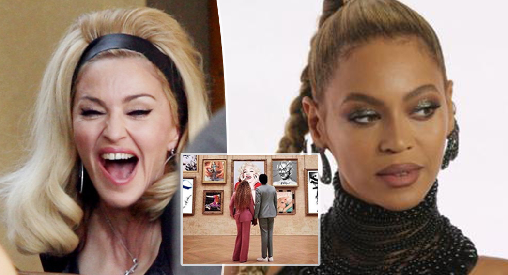 madonna, beyonce, museo, luvre