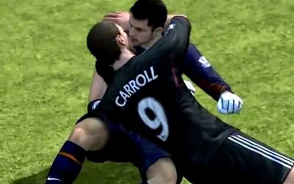 gioco gay bacio sport calcio
